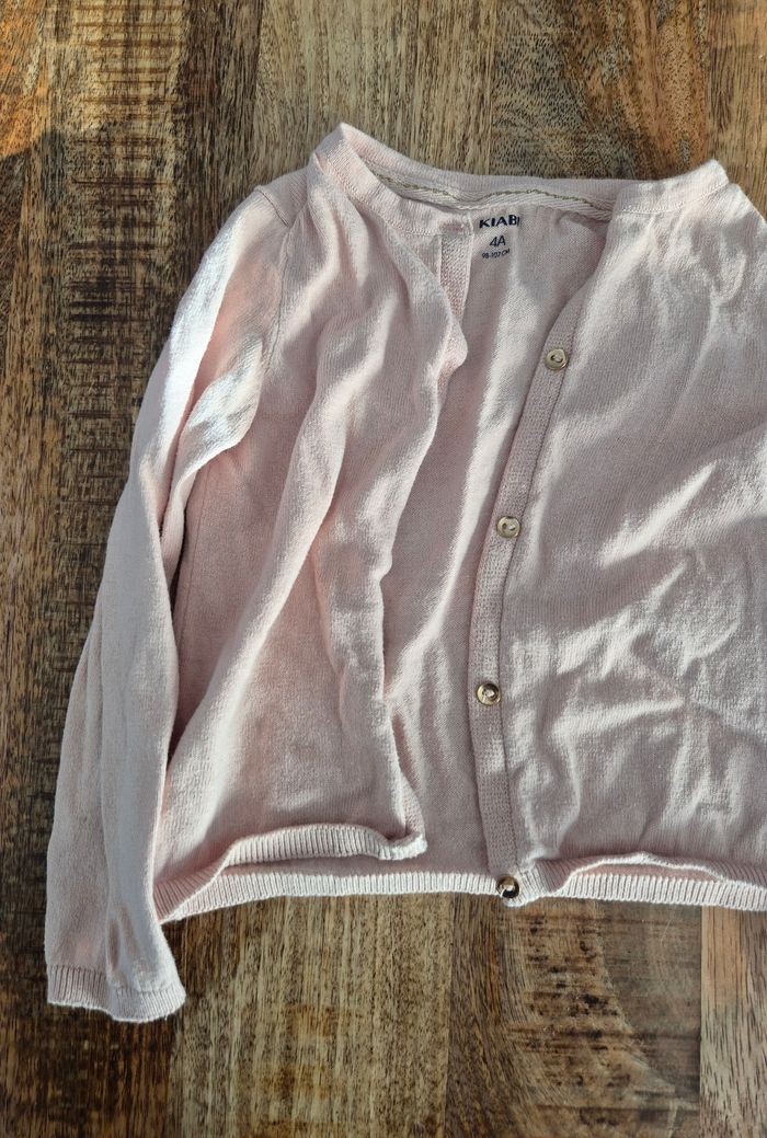 Gilet cardigan rose 4 ans kiabi - photo numéro 3