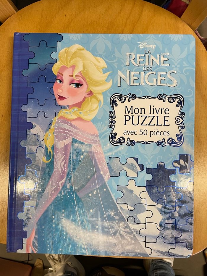 Mon livre puzzle reine des neiges