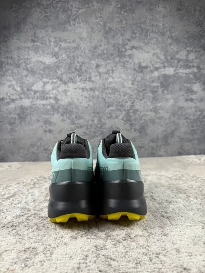 Salomon SpeedCross5 Gore-Tex - Blue & Yellow & Grey - photo numéro 4