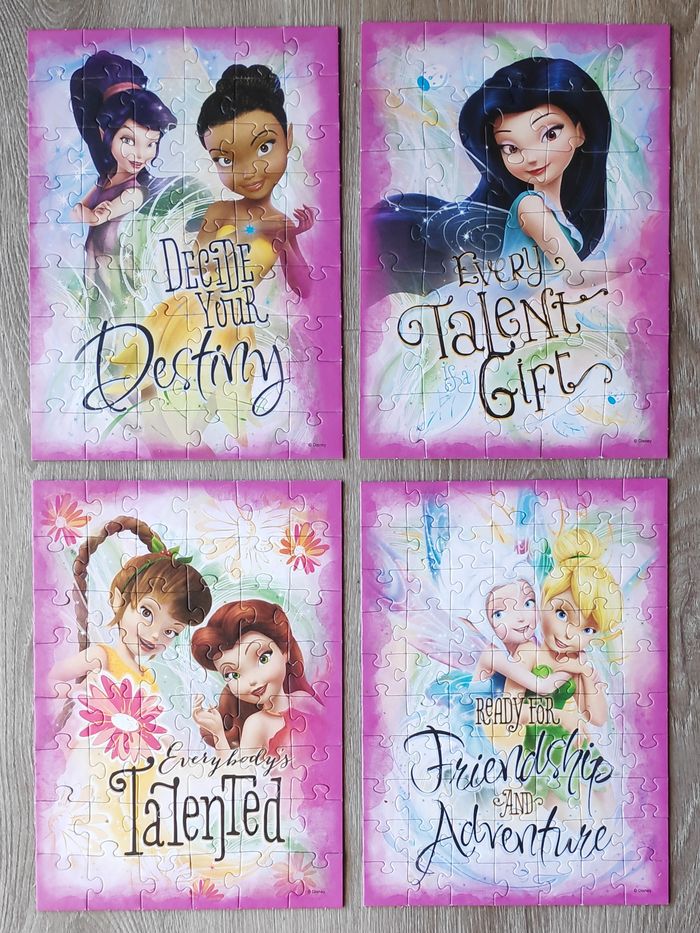 Boîte 4 puzzles Tinker Bell & the Pirate Fairy - photo numéro 2