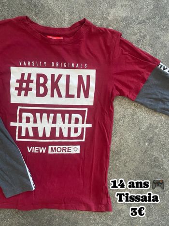 T-shirt 🎮 14 ans 🎮 Tissaia