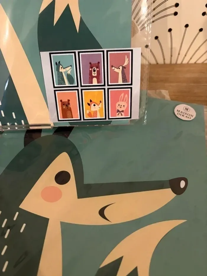 Affiches “Animaux colorés” pour chambre enfant - photo numéro 2