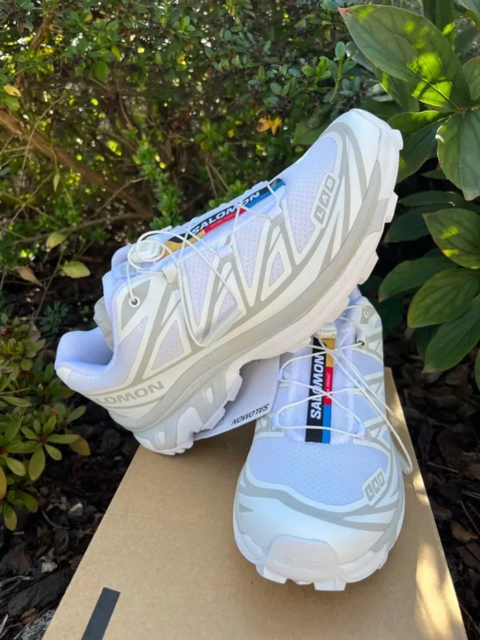 Salomon XT-6 White / Lunar rock 40 2/3