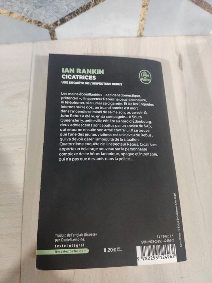 Livre poche policier Cicatrices Rankin enquête de l'inspecteur Rebus - photo numéro 8