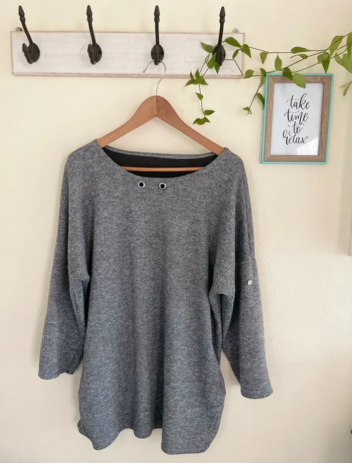 #Pull gris 🍀 - photo numéro 2