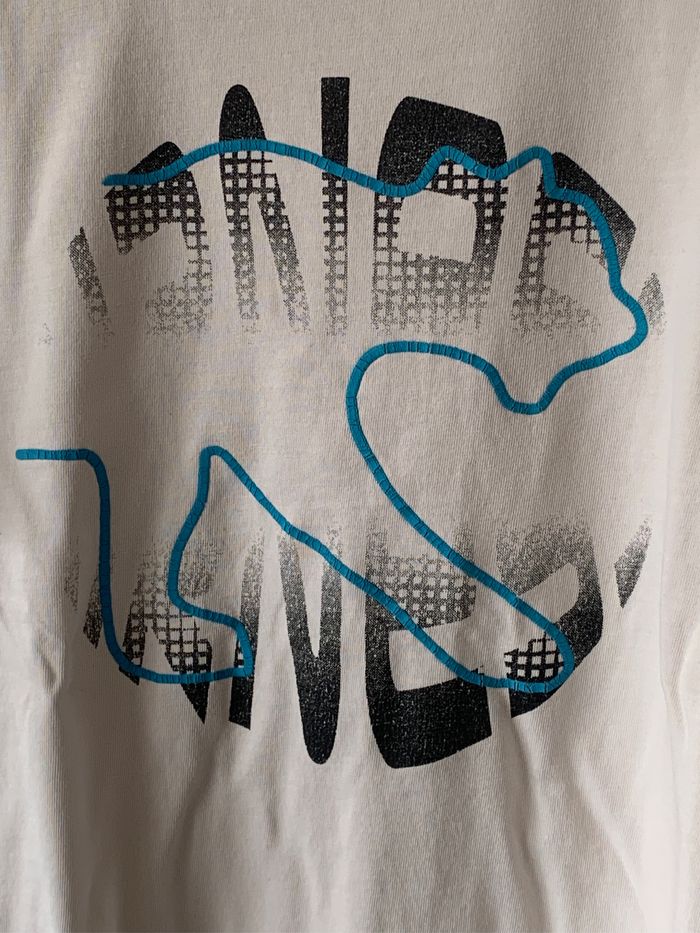 Tee shirt blanc bleu noir Airness 10 ans - photo numéro 2