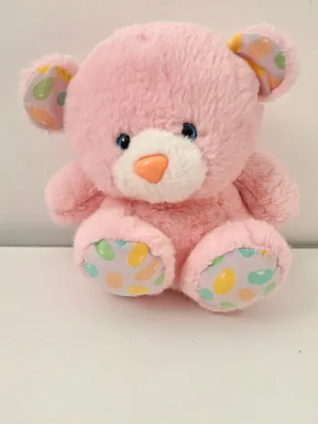 Peluche nounours rose