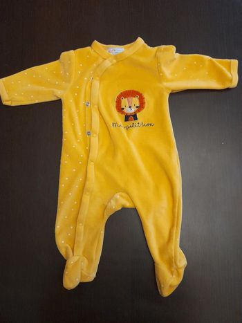 Pyjamas jaune 3 mois