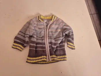 Gilet zippé 1 mois