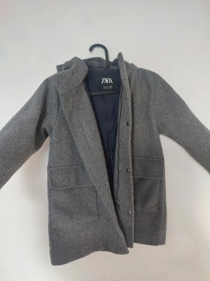 Magnifique parka grise taille 6/ans Zara