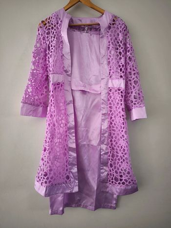 Robe de soirée avec le cardigan dentelle  taille S neuf