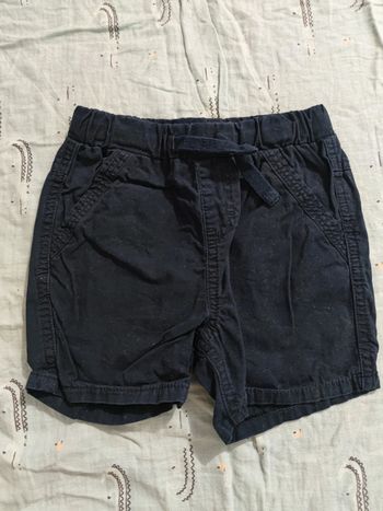 Short bleu marine T.24 mois