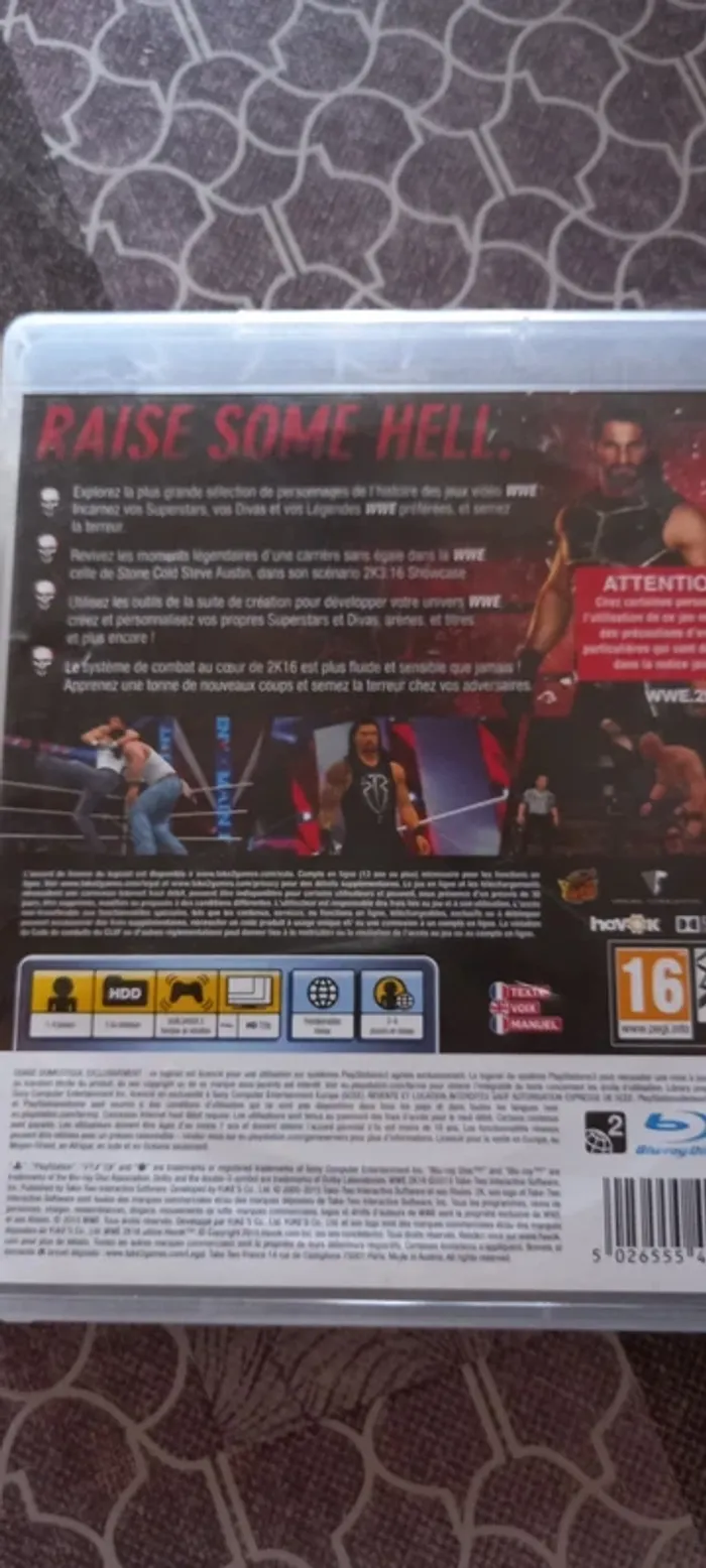 Jeux ps3 W2k16 - photo numéro 4