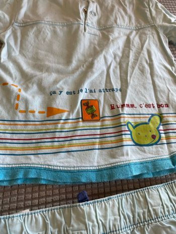 Ensemble polo t-shirt + short 24 mois 2 ans - photo numéro 3