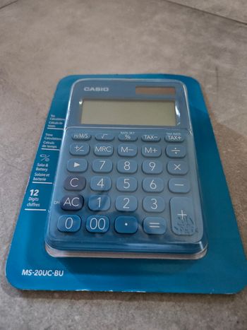 Calculatrice Casio MS-20UC-BU neuve