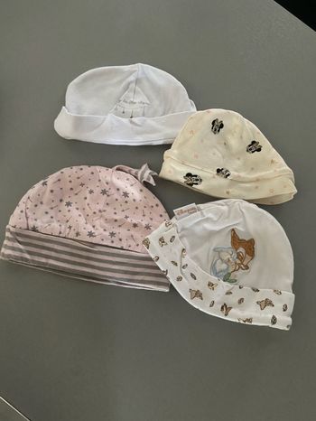 Lot de bonnet fille 0-3 mois
