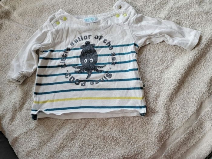 Lot de 4 tee-shirts manches longues 3 mois garçon - photo numéro 3