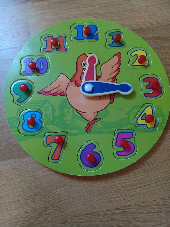 Horloge puzzle chiffres