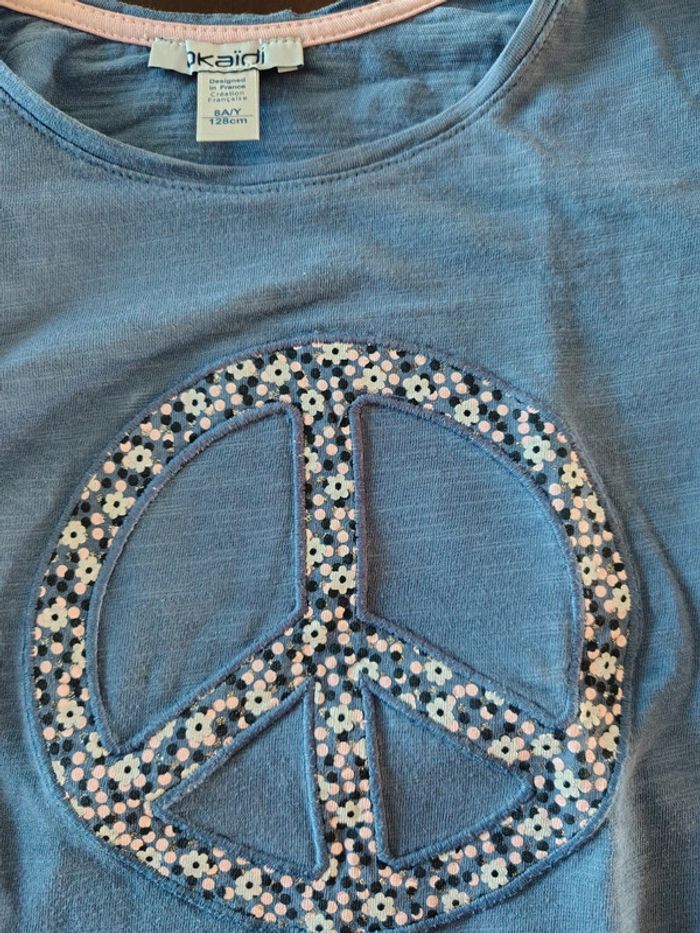T-shirt manche longue fille 8 ans - photo numéro 3