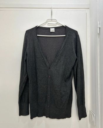 Gilet Camaïeu gris foncé taille L