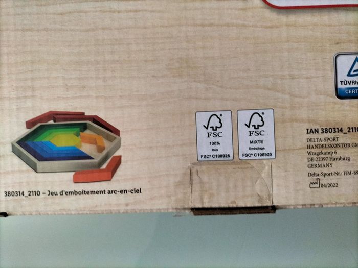 Jeux d'emboîtement arc en ciel - photo numéro 3