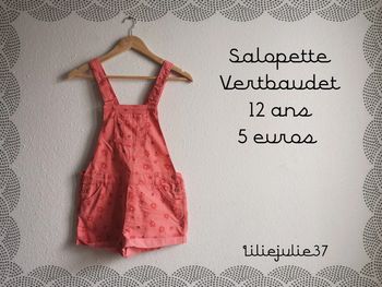 Salopette Vertbaudet 12 ans