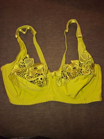 Soutien-gorge brodé vert pistache - Mashudi - Neuf - 105D