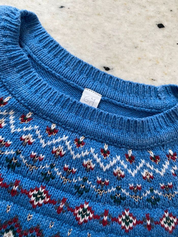 Robe pull bleu La cie 6ans - photo numéro 3