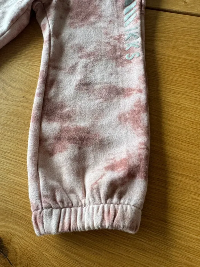 Jogging 2 pièces avec sweat à capuche et pantalon rose pâle avec/rose - Taille 4 Ans - photo numéro 16