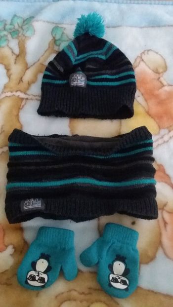 Bonnet roue de cou et gants