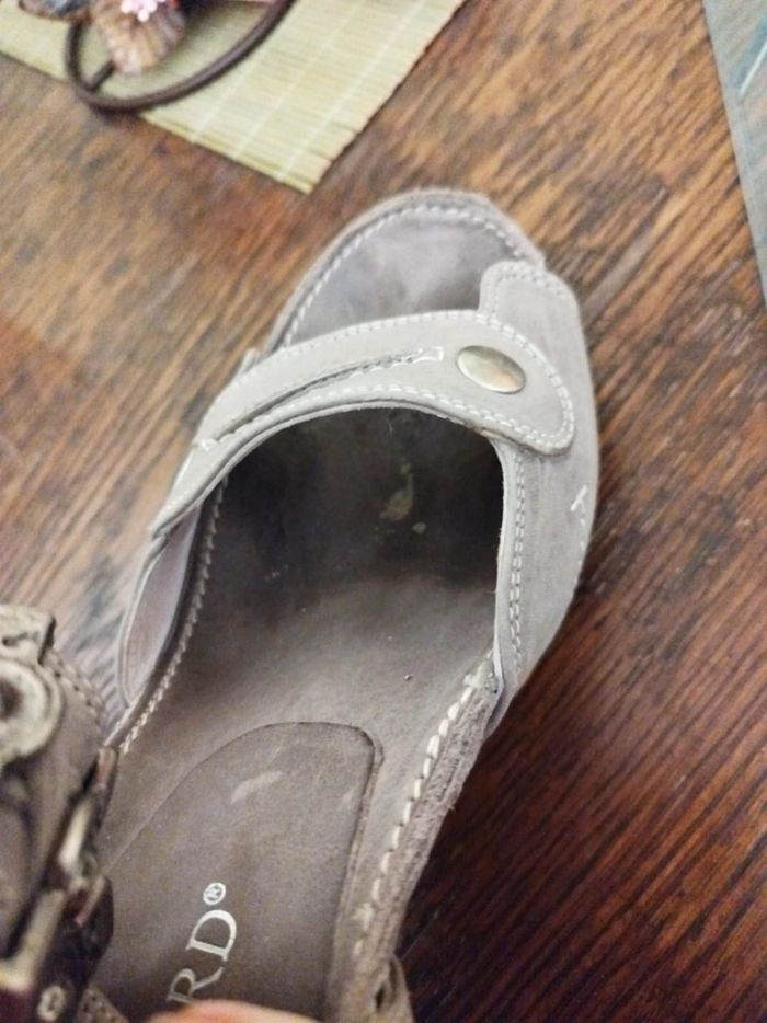 Talons gris et argentés 36 7,5 cm - photo numéro 10