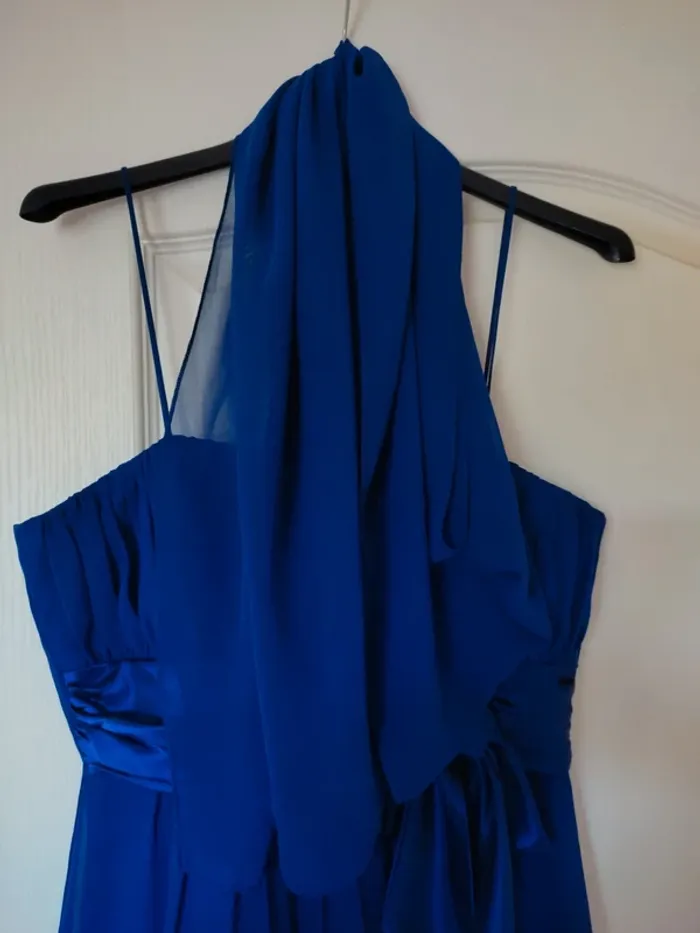 Robe cocktail bleue nuit taille S - photo numéro 2