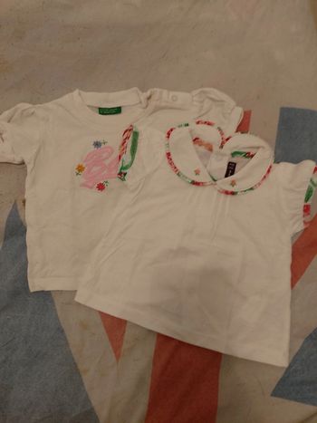 Lot de 2 tee-shirts fille 🦶