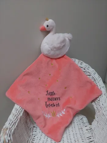 Tex - doudou mouchoir cygne