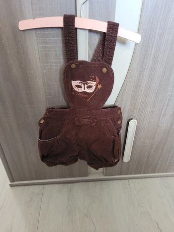 Salopette velours 12 mois