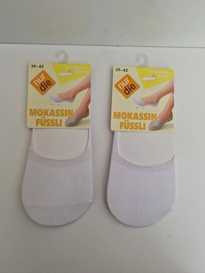 Lot 2 Paires Socquette Mocassin Blanc Femme