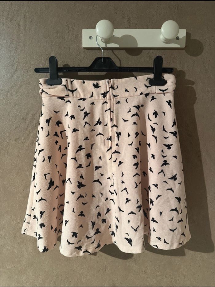 Jupe rose avec motif oiseaux - photo numéro 2