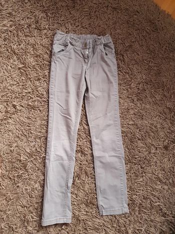 Pantalon toile beige