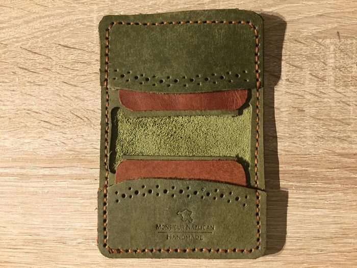 porte-cartes femme fait main - photo numéro 2