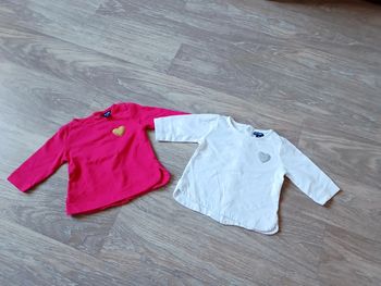lot 2 t-shirt manches longues 3 mois