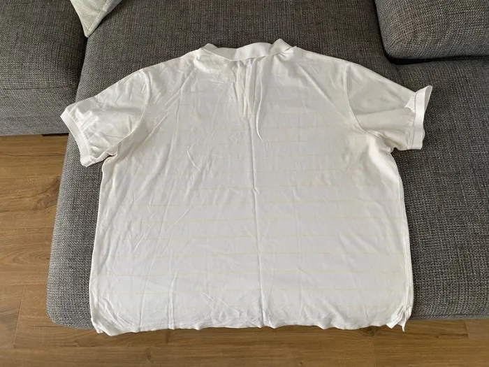 Polo Ralph Lauren XXL blanc à rayures jaunes – très bon état - photo numéro 4