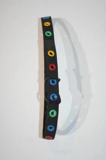 Ceinture 69cm rivets multicolores