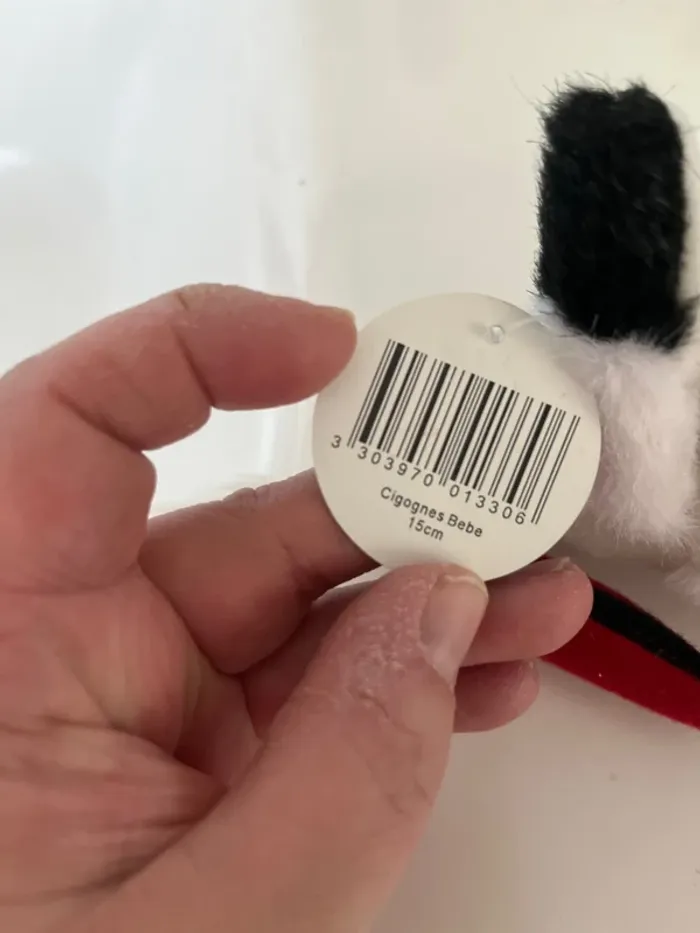 Peluche cigogne + porte clé cigogne - photo numéro 4