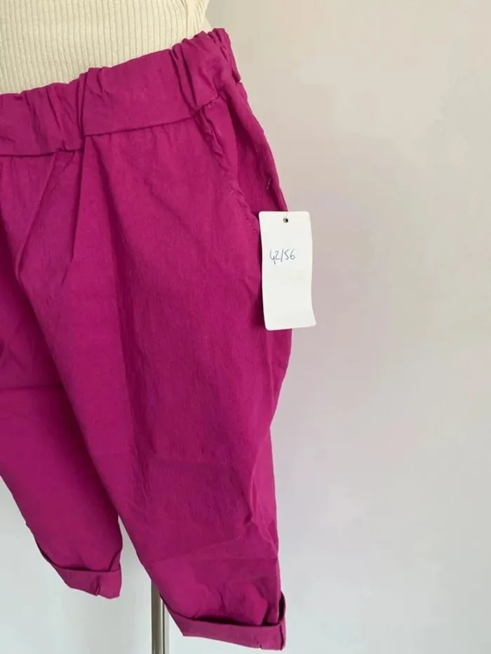 Pantacourt femme mauve curvy TU - photo numéro 3