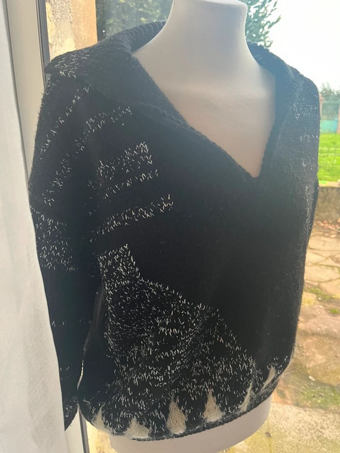 Pull vintage tricoté à la main - photo numéro 2