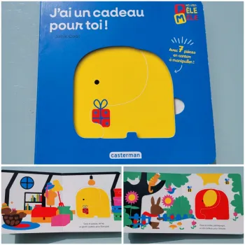 Livre puzzle Casterman 🐘 J'ai un cadeau pour toi! 🐘