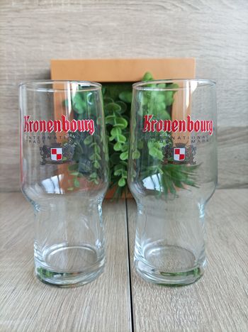 Lot 2 verres Kronenbourg