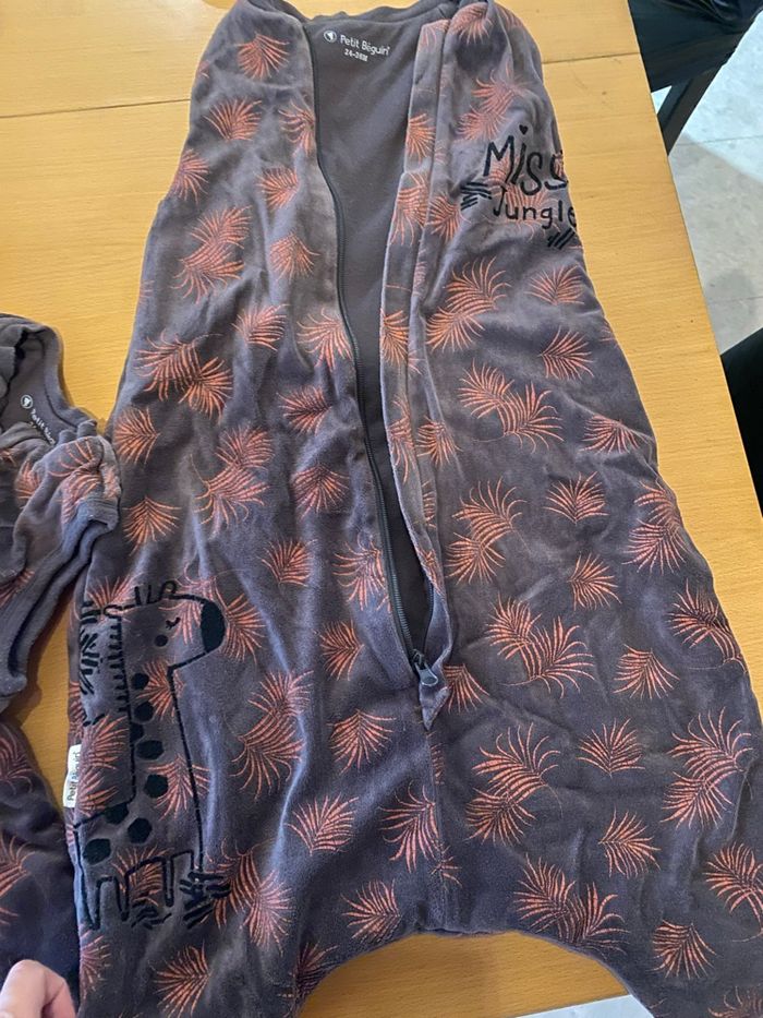 Lot 3 gigoteuses à pied 24-36mois petit béguin