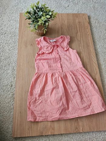 Robe sans manches col claudine h&m 4/5 ans