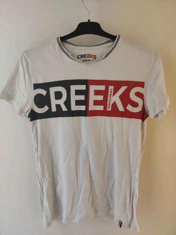Tee shirt creeks homme slim taille S